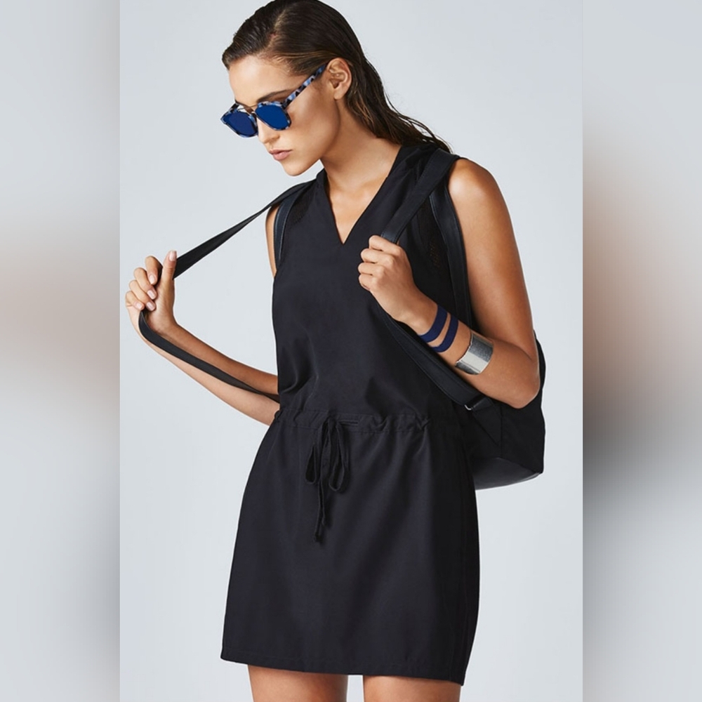 Fabletics Alana Mixed-Media Mini Dress – Size Large